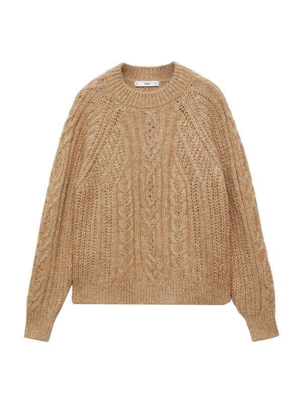 MANGO MANGO Pulover 'Solden'  svijetlosmeđa