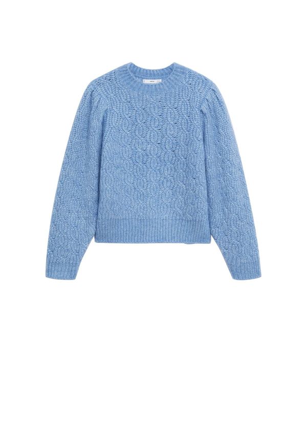 MANGO MANGO Pulover 'Trencio'  plava melange