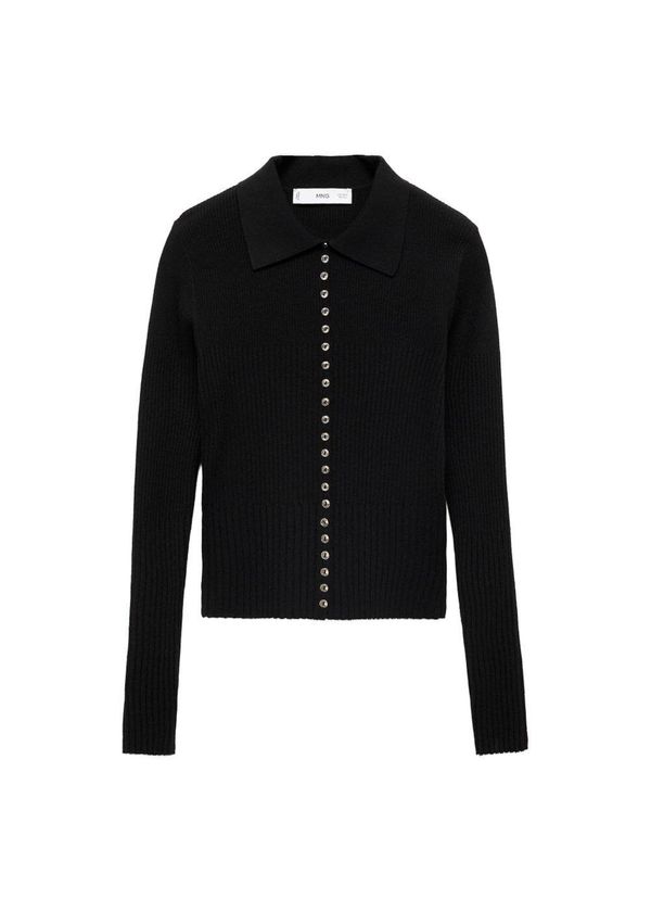 MANGO MANGO Pulover 'Twenties'  crna