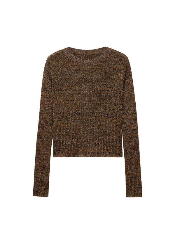 MANGO MANGO Pulover 'Vibra'  oker