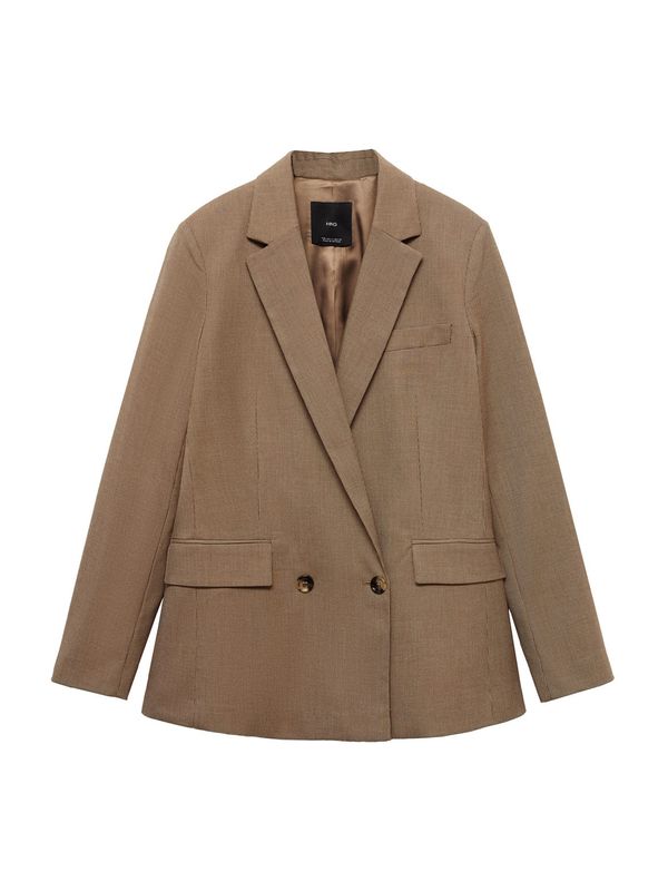 MANGO MANGO Sako 'CHARLOTE'  svijetlosmeđa / tamno smeđa