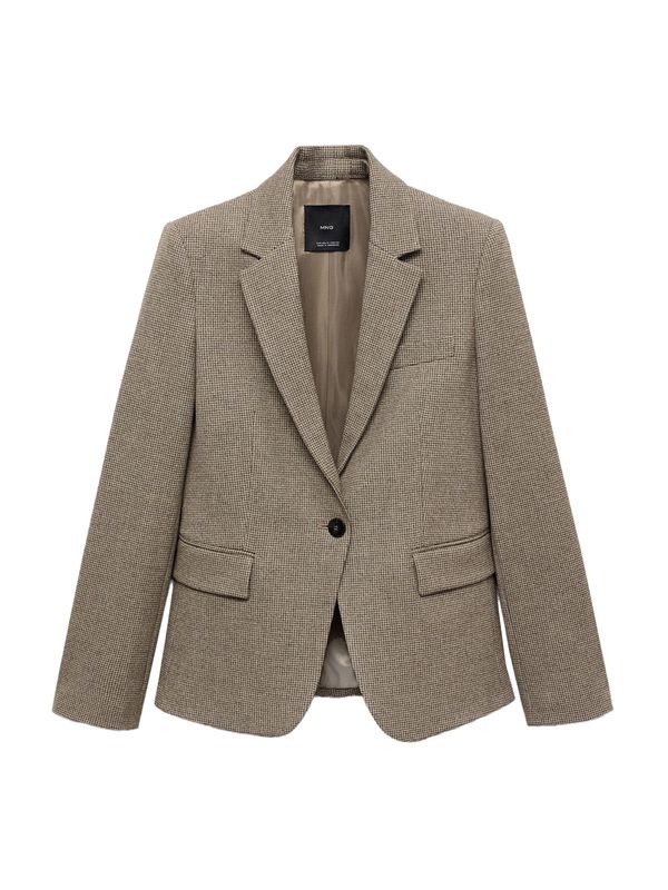 MANGO MANGO Sako 'NAMSOS'  svijetlosmeđa / crna