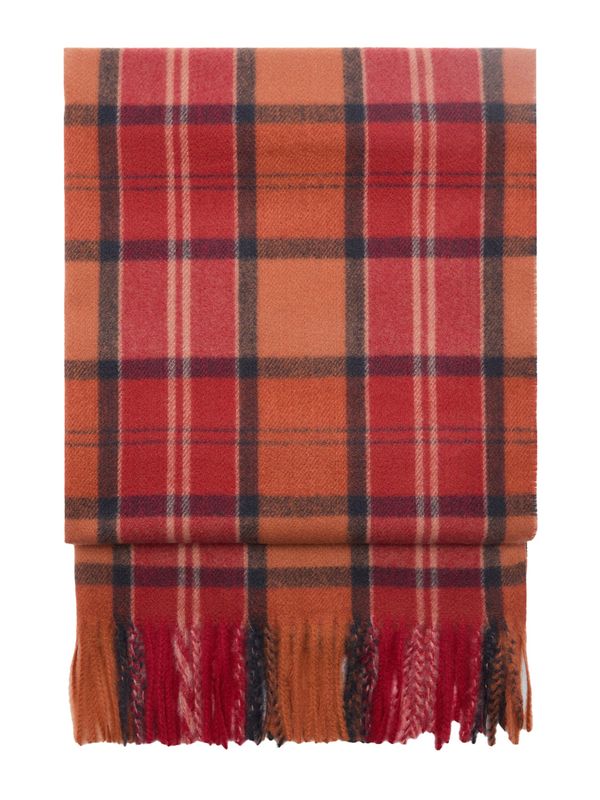 MANGO MANGO Šal 'EAGLE'  bordo / narančasto crvena / crna