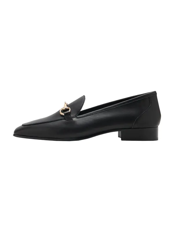 MANGO MANGO Slip On cipele 'Liso'  crna