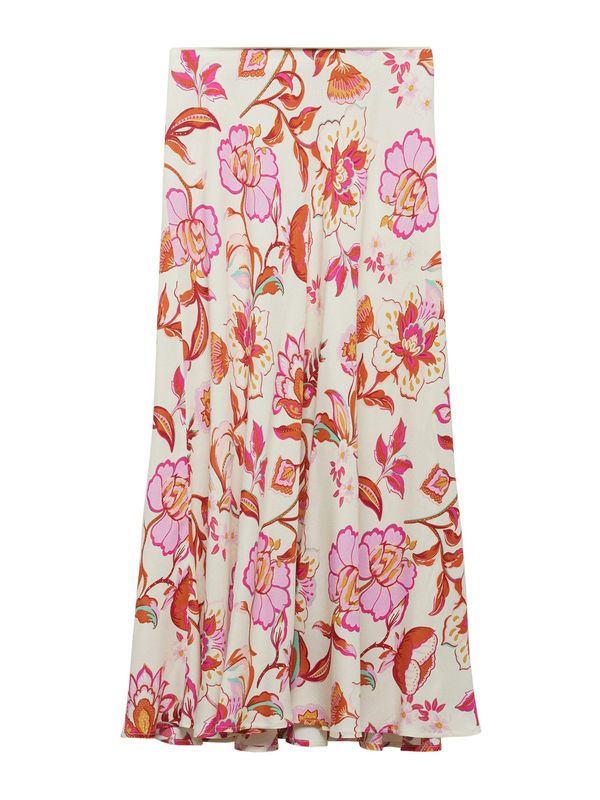 MANGO MANGO Suknja 'BOMBAY'  svijetlobež / koraljna / roza