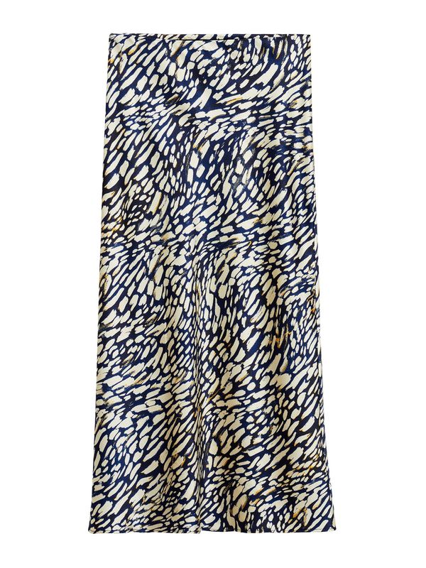 MANGO MANGO Suknja 'CAMILA'  morsko plava / narančasto žuta / bijela