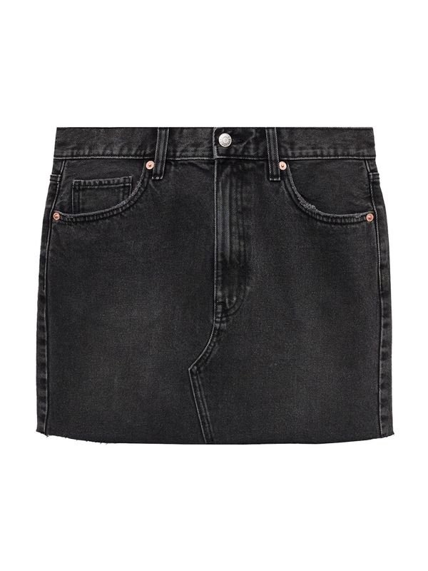 MANGO MANGO Suknja 'ELENA'  crni traper