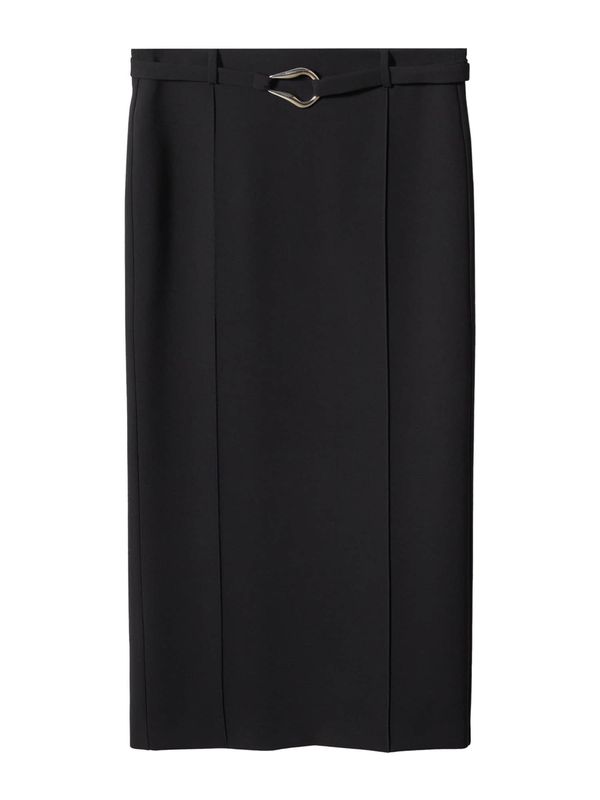 MANGO MANGO Suknja 'Julia'  crna / srebro