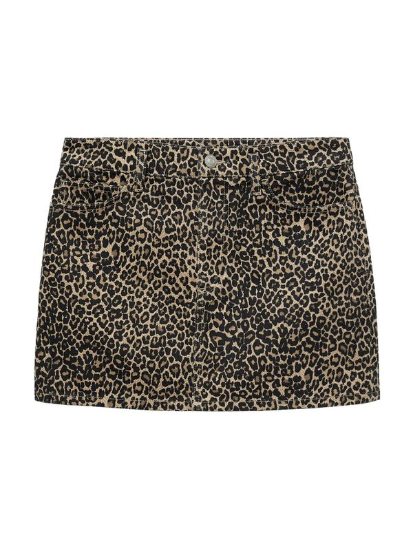 MANGO MANGO Suknja  smeđa / svijetlosmeđa / crna