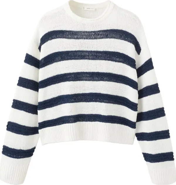 MANGO TEEN MANGO TEEN Pulover 'Naval'  mornarsko plava / bijela melange