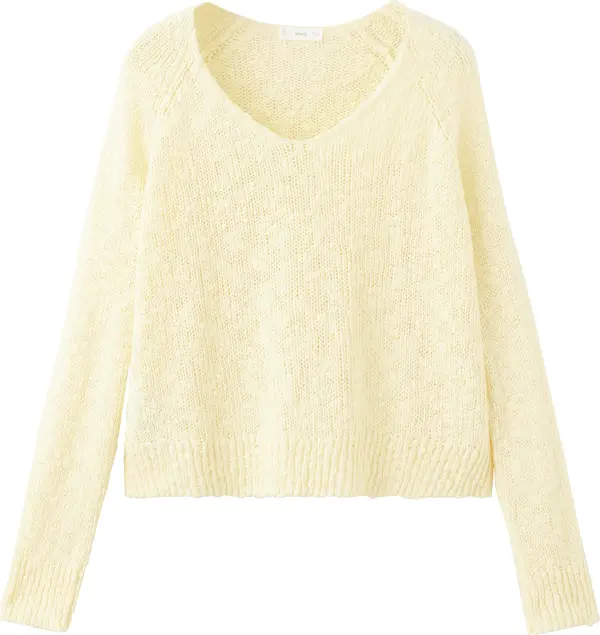MANGO TEEN MANGO TEEN Pulover 'Rustic2'  svijetložuta