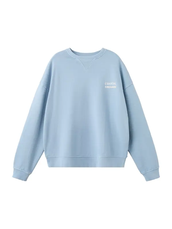 MANGO TEEN MANGO TEEN Sweater majica 'COASTAL'  svijetloplava / bijela
