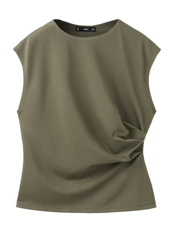 MANGO MANGO Top 'CANDELO'  kaki