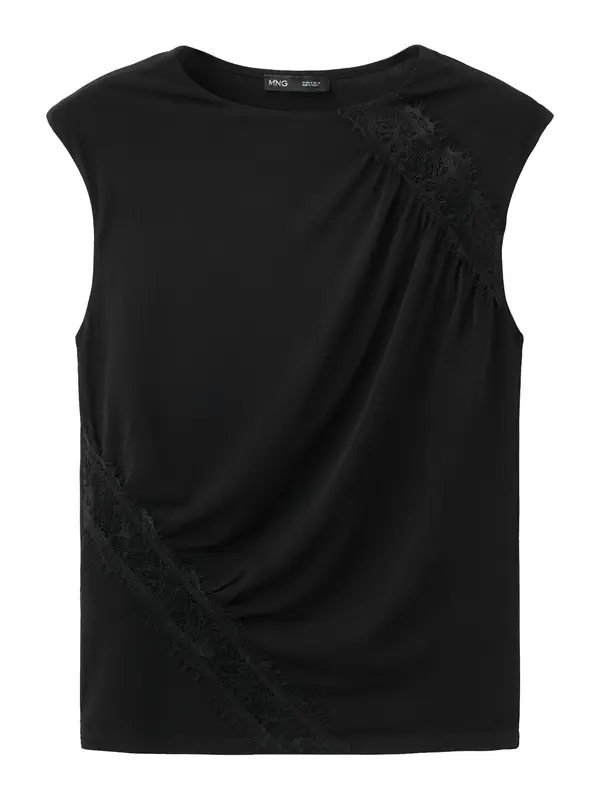 MANGO MANGO Top 'CINDY'  crna