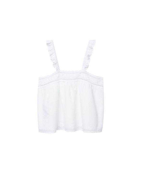 MANGO MANGO Top 'Isabella'  prljavo bijela