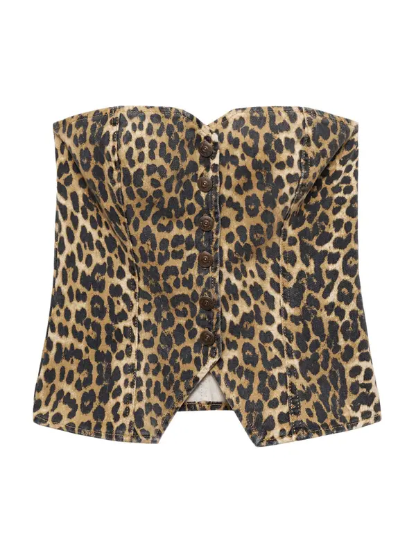 Mango MANGO Top 'LEO'  smeđa / svijetlosmeđa
