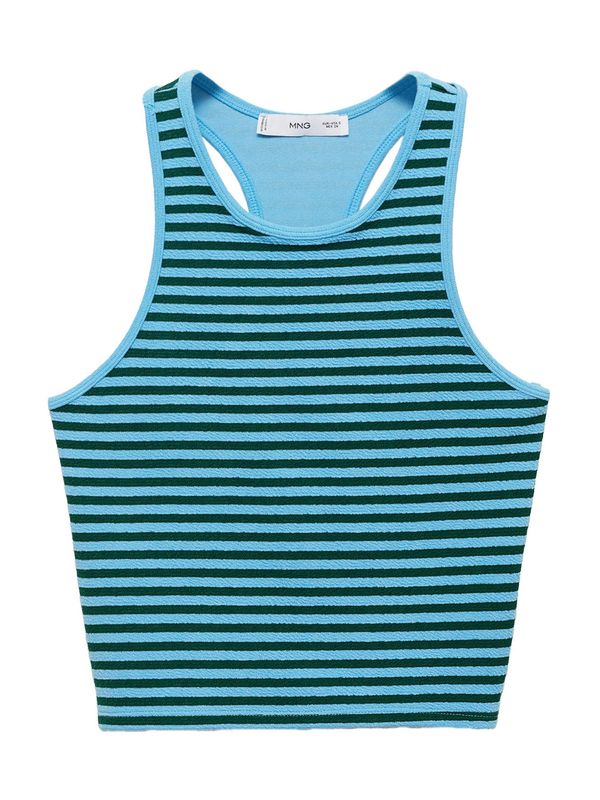 MANGO MANGO Top  plava / cijan plava