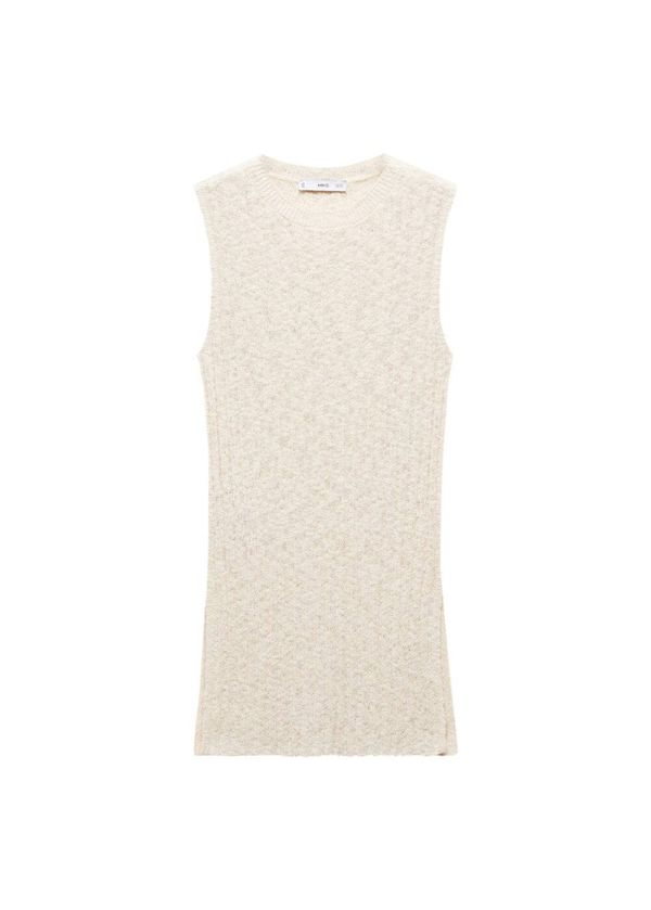 MANGO MANGO Top s naramenicama  bež melange