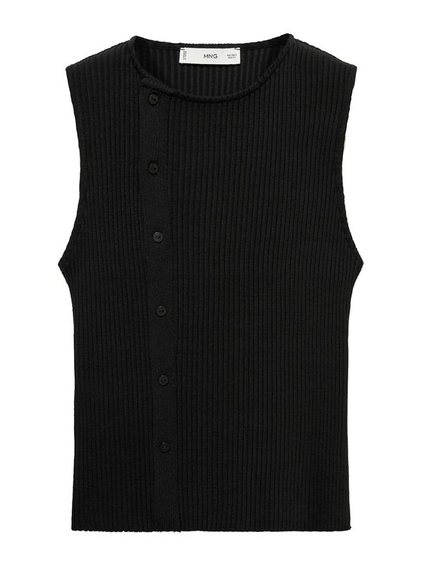 MANGO MANGO Top s naramenicama  crna