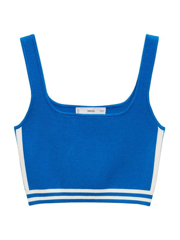 MANGO MANGO Top s naramenicama 'ELVIS'  nebesko plava / bijela