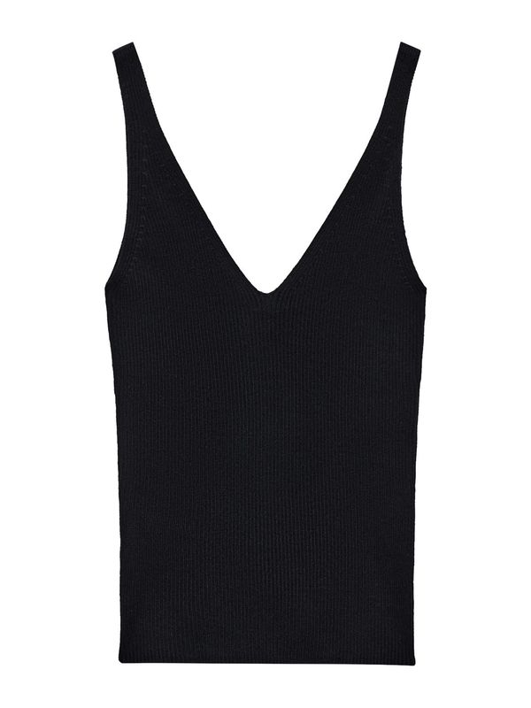 MANGO MANGO Top s naramenicama 'GYMNASTI'  crna