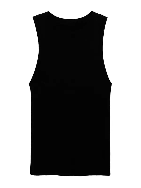 MANGO MANGO Top s naramenicama 'KARL'  crna