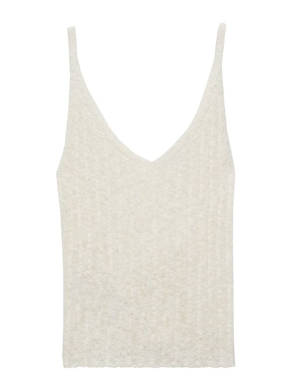 MANGO MANGO Top s naramenicama 'LISBOA'  ecru/prljavo bijela