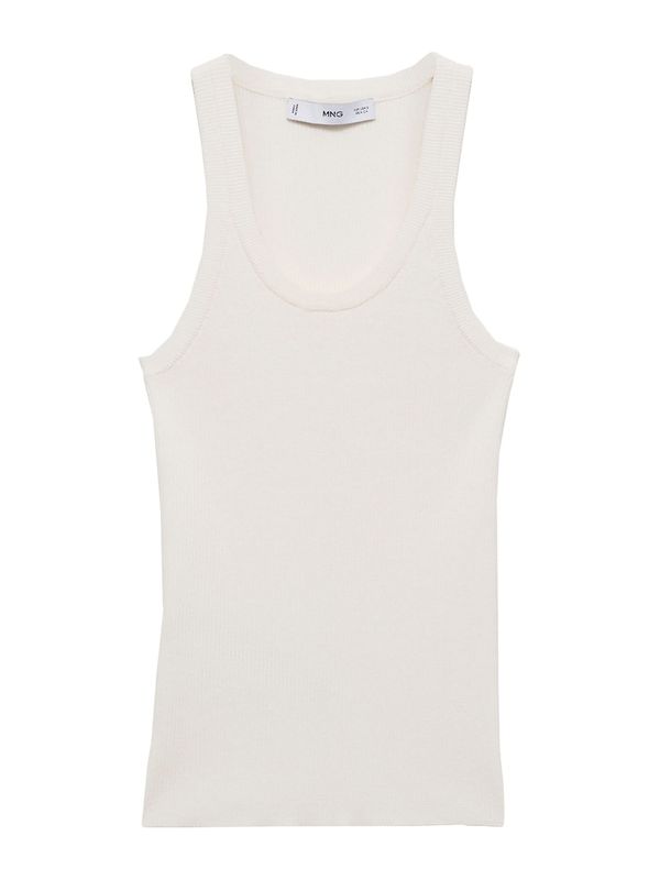 MANGO MANGO Top s naramenicama 'RIRI'  ecru/prljavo bijela