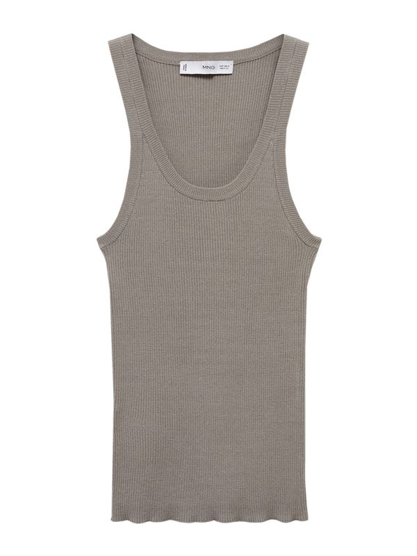 MANGO MANGO Top s naramenicama 'RIRI'  siva