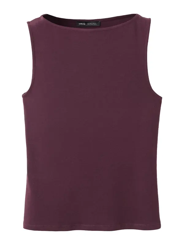 Mango MANGO Top 'TECLI'  bordo
