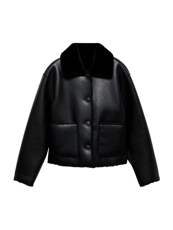 MANGO MANGO Zimska jakna 'ROSIE'  crna