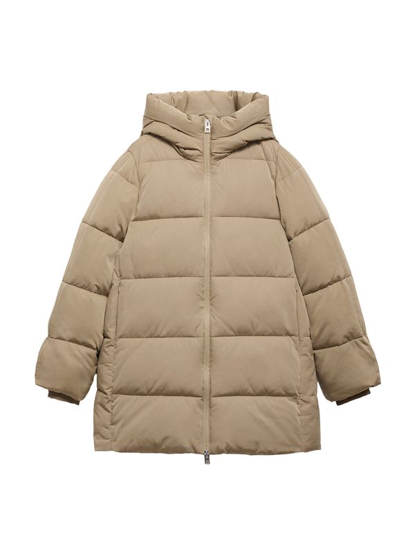 MANGO MANGO Zimska jakna 'TOKYO'  sivkasto bež