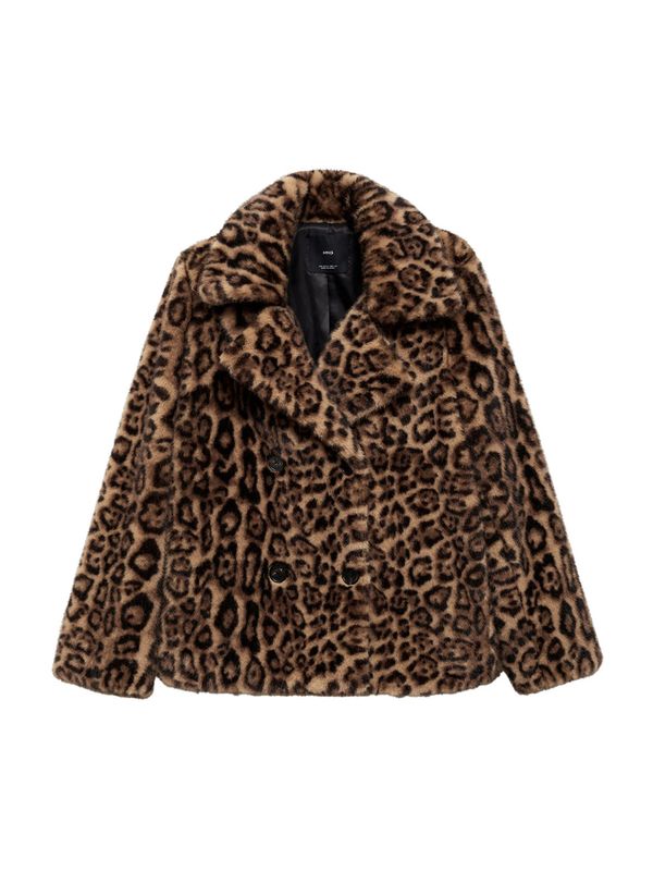 MANGO MANGO Zimski kaput 'Felina'  smeđa / crna