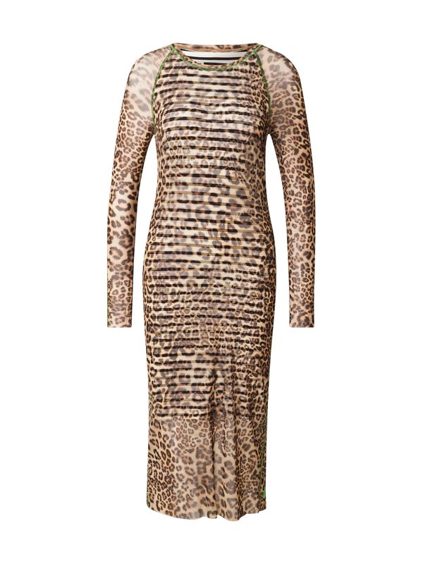 Marc Cain Marc Cain Haljina  smeđa / svijetlosmeđa / zelena