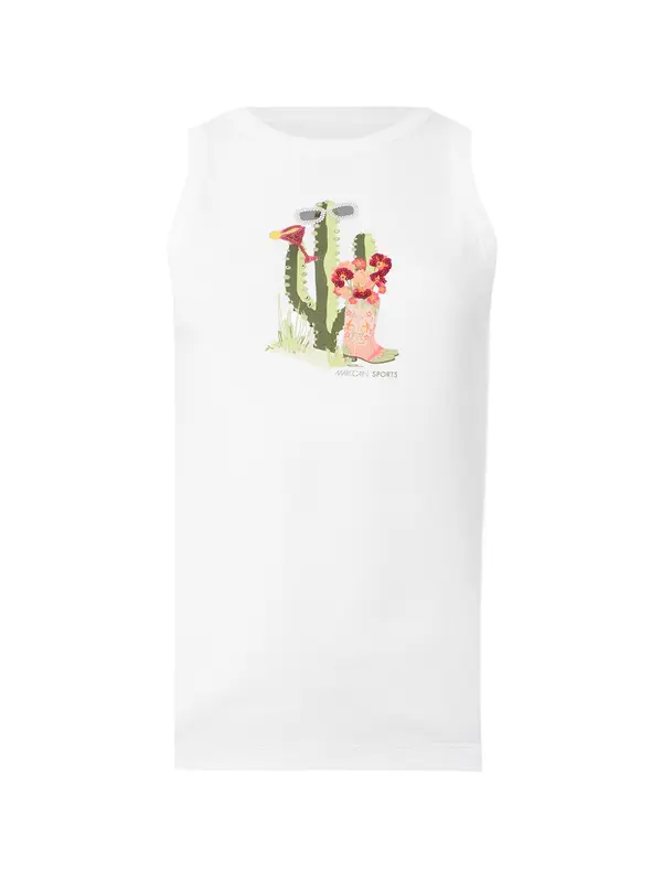 Marc Cain Marc Cain Top  maslinasta / pastelno zelena / prljavo roza / bijela