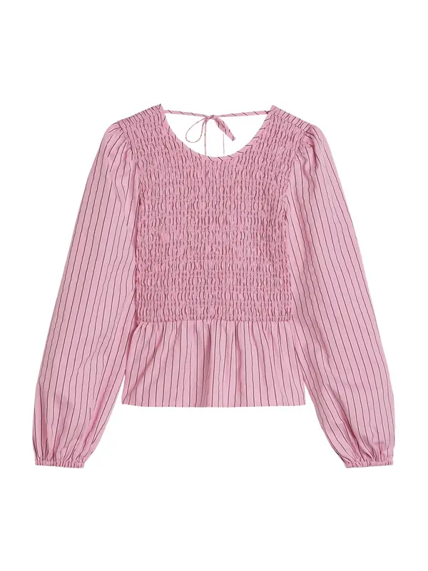 Marc O'Polo DENIM Marc O'Polo DENIM Bluza  tamno smeđa / roza
