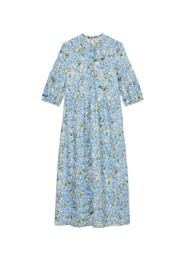 Marc O'Polo DENIM Marc O'Polo DENIM Haljina  sivkasto plava / svijetloplava / žuta / zelena