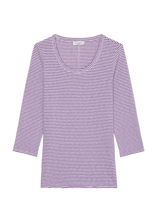 Marc O'Polo DENIM Marc O'Polo DENIM Majica  ljubičasta / bijela