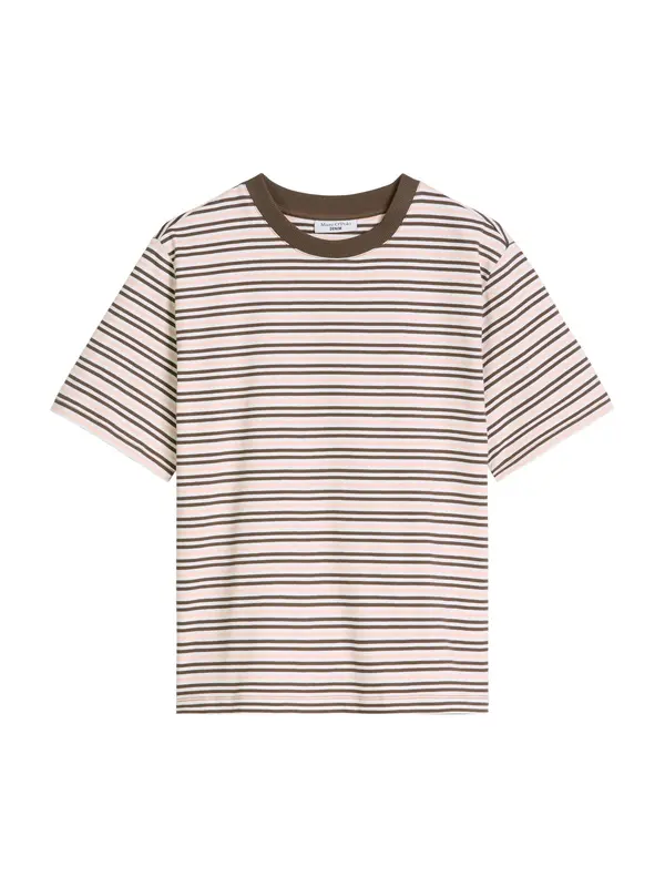 Marc O'Polo DENIM Marc O'Polo DENIM Majica  svijetlosmeđa / roza / prljavo bijela