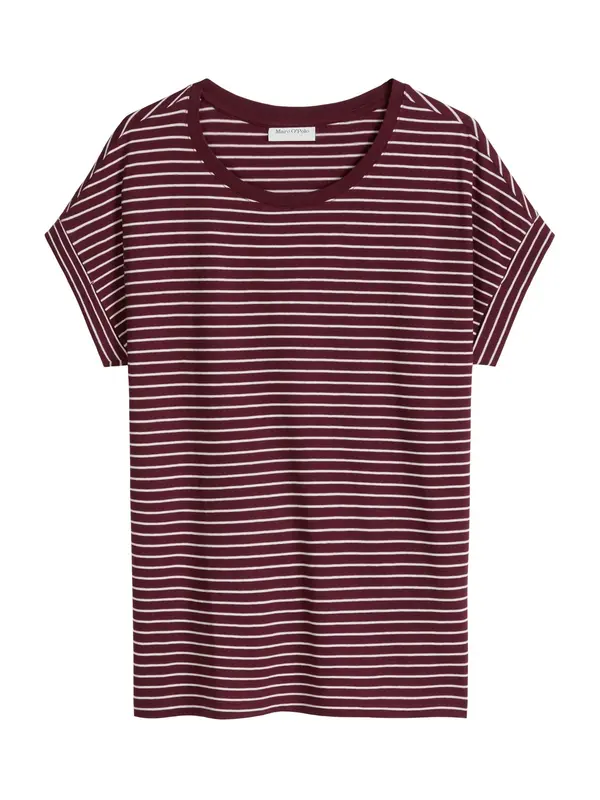 Marc O'Polo DENIM Marc O'Polo DENIM Majica  tamno crvena / bijela