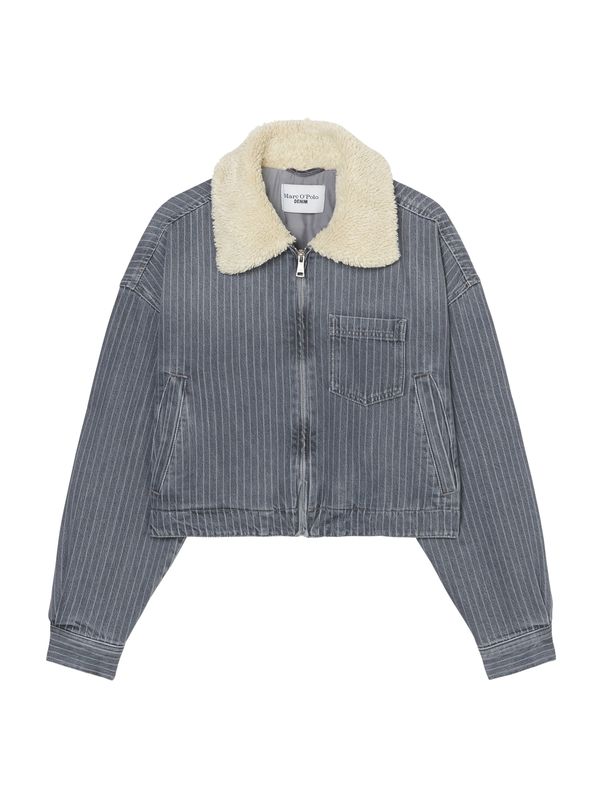 Marc O'Polo DENIM Marc O'Polo DENIM Prijelazna jakna  sivi traper / svijetlosiva / bijela