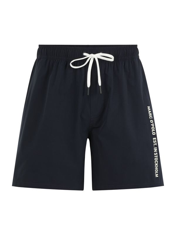 Marc O'Polo Marc O'Polo Kupaće hlače 'Essentials'  noćno plava / bijela