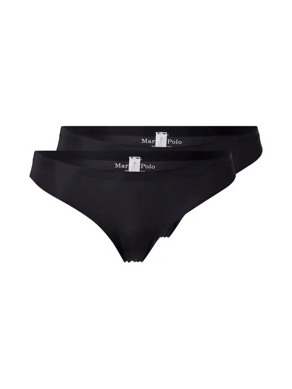 Marc O'Polo Marc O'Polo Tanga gaćice 'Second Skin'  crna