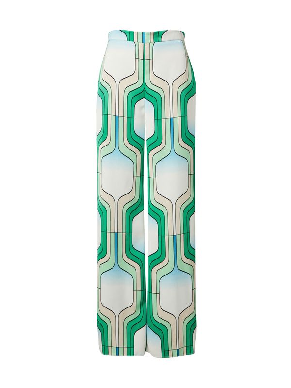 Marella Marella Hlače 'CIFRA'  bež / svijetloplava / zelena / bijela