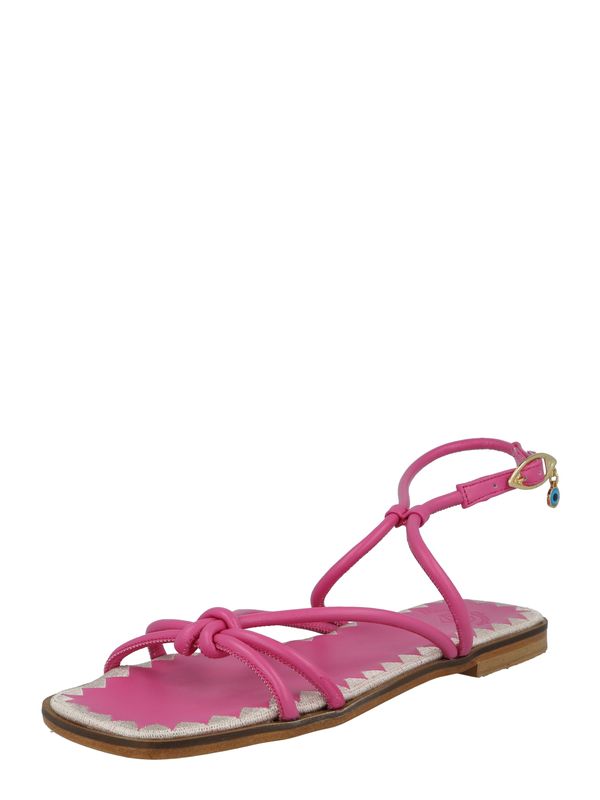 Marietta's Fantasy Marietta's Fantasy Sandale s remenčićima 'Elissavet'  ecru/prljavo bijela / plava / fuksija