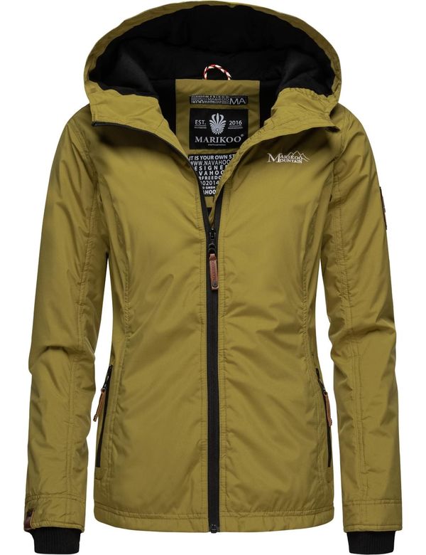 MARIKOO MARIKOO Prijelazna jakna 'Brombeere'  maslinasta / crna