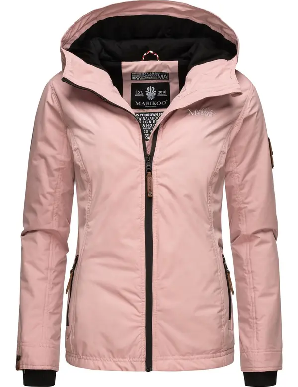 MARIKOO MARIKOO Prijelazna jakna 'Brombeere'  rosé / crna