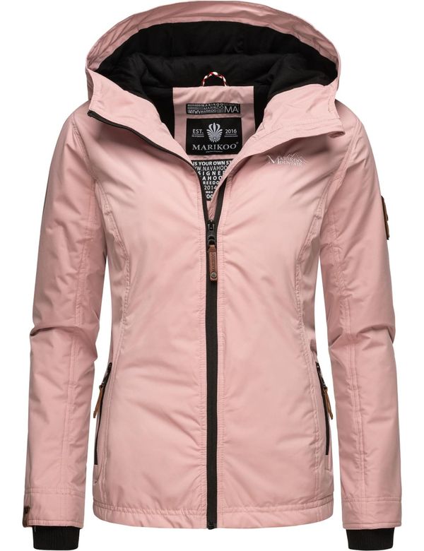 MARIKOO MARIKOO Prijelazna jakna 'Brombeere'  rosé / crna