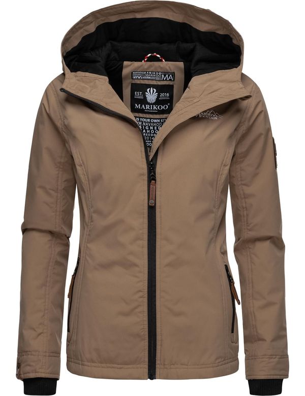 MARIKOO MARIKOO Prijelazna jakna 'Brombeere'  sepija / crna