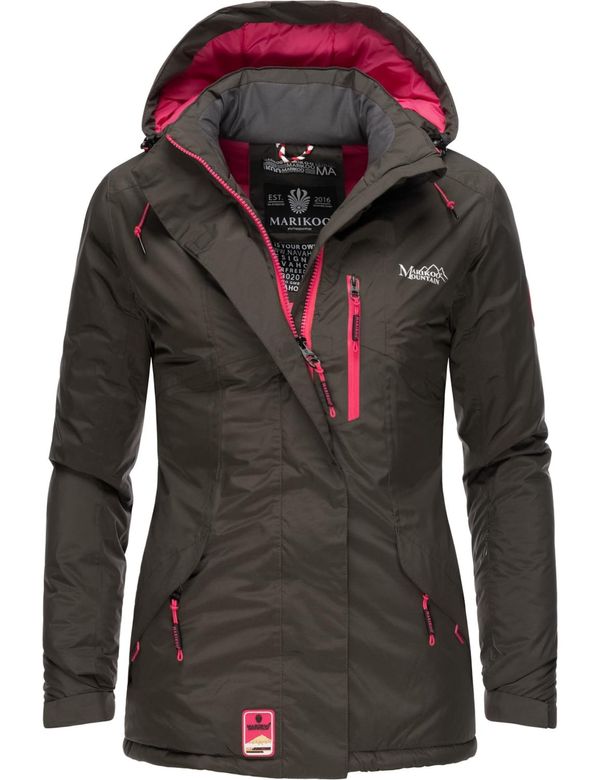 MARIKOO MARIKOO Tehnička jakna 'Rabeaa'  antracit siva / roza / bijela